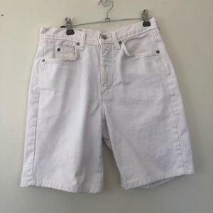 Vintage Calvin Klein white denim shorts cotton